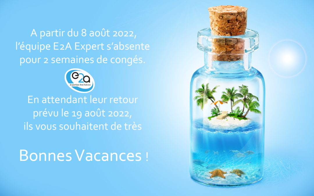 La team E2A vous souhaite de très bonnes vacances!