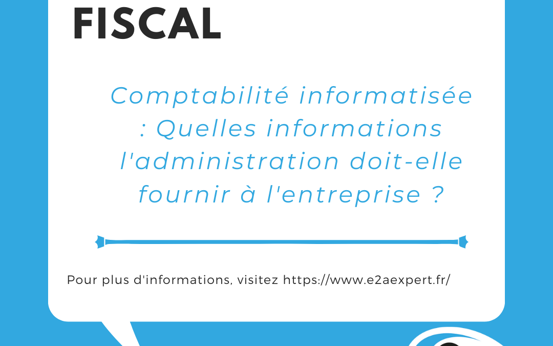 Comptabilité informatisée