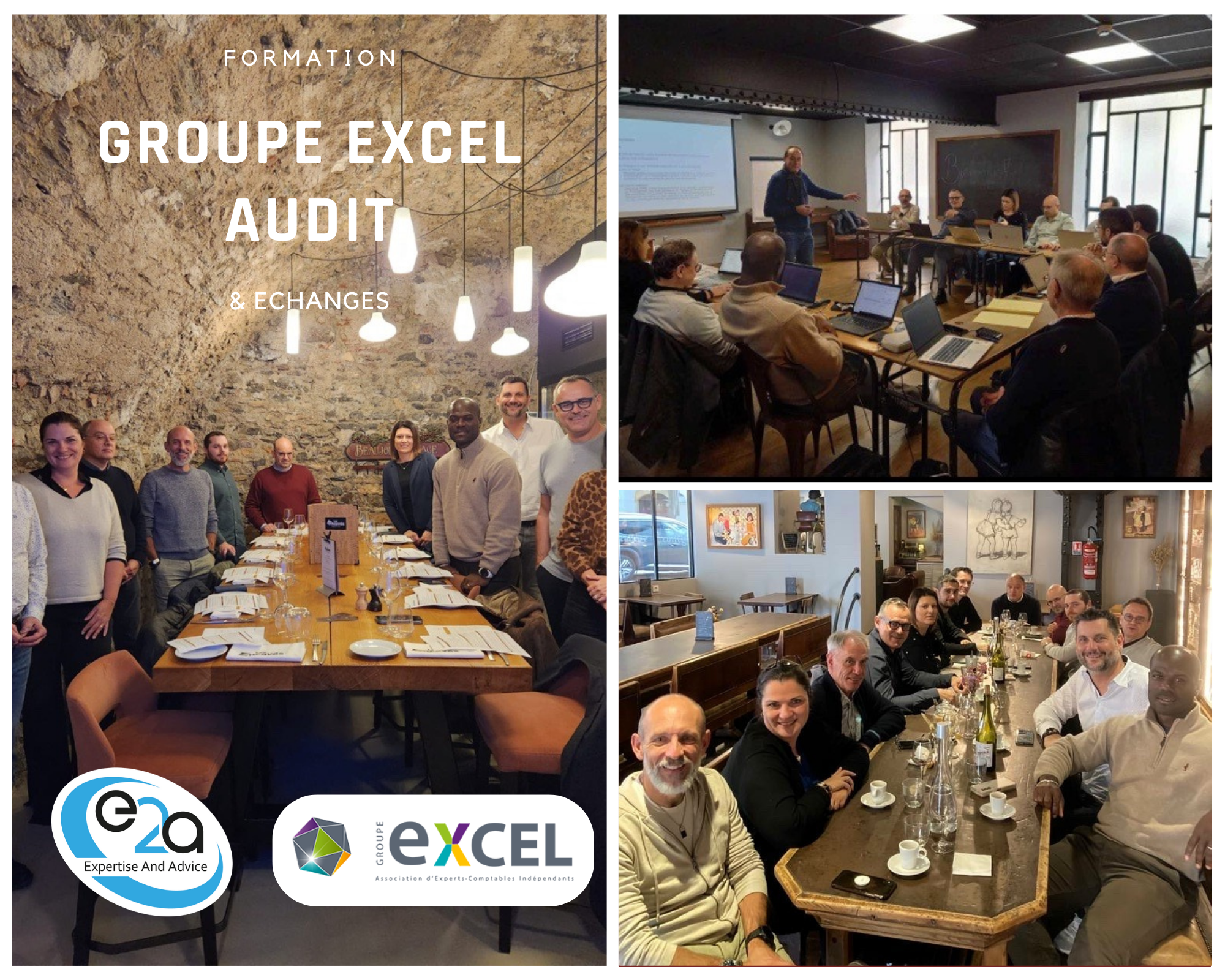 Participants engagés lors de la formation d'E2A Expert audit