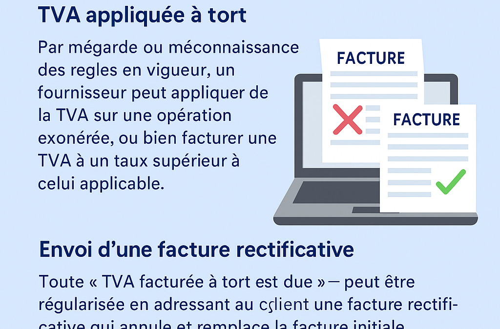 TVA facturée à tort : comment régulariser une erreur de facturation ?