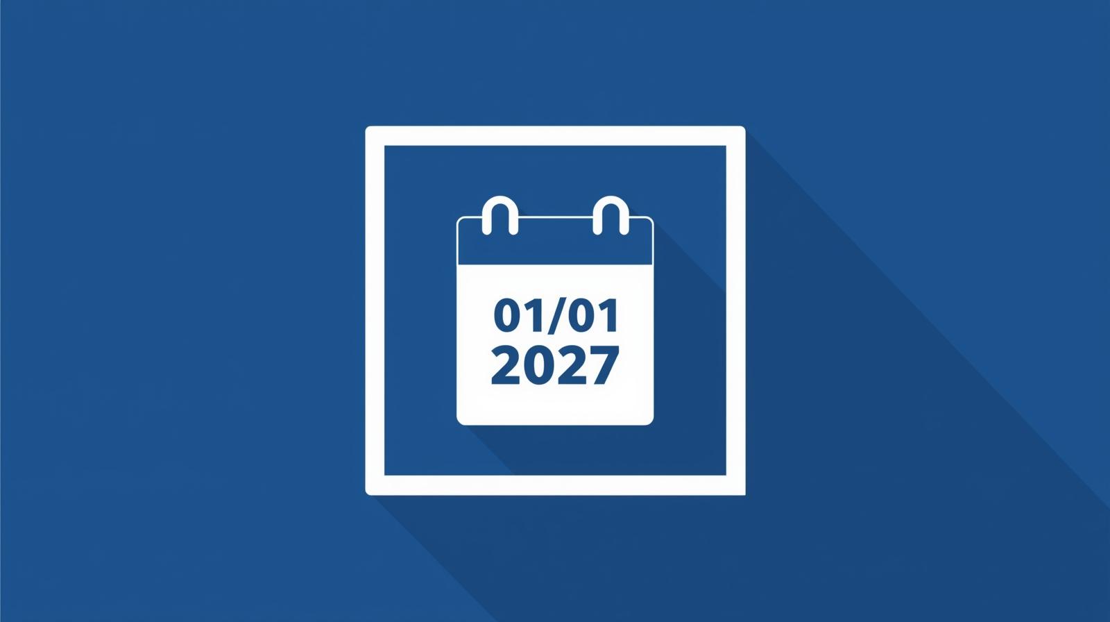 : Bulletin de paye adapté avec Net social, calendrier affichant 01/01/2027