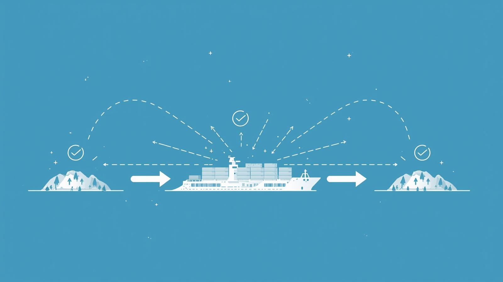 Carte stylisée des DOM avec flux d’import exonérés de TVA